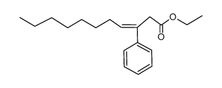 ethyl 3-phenyl-3(E)-undecenoate结构式