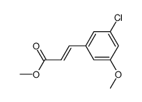 methyl 3-(3-chloro-5-methoxy-phenyl)prop-2-enoate结构式