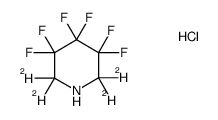 3,3,4,4,5,5-hexafluoro-2,2,6,6-tetradeuteropiperidine hydrochloride结构式