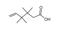 3,3,4,4-Tetramethyl-hex-5-enoic acid Structure