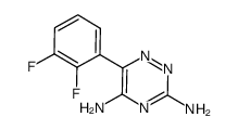 6-(2,3-difluorophenyl)-1,2,4-triazine-3,5-diamine结构式