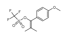 1-(4-methoxyphenyl)-2-methyl-1-propenyl triflate结构式