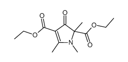 diethyl 1,2,5-trimethyl-3-oxo-2,3-dihydro-1H-pyrrole-2,4-dicarboxylate结构式