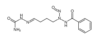 benzoic acid-[N'-nitroso-N'-(4-semicarbazono-butyl)-hydrazide] Structure