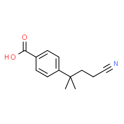 4-(4-cyano-2-methylbutan-2-yl)benzoic acid结构式