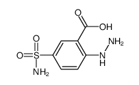 2-hydrazino-5-sulfamoyl-benzoic acid Structure