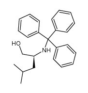 4-methyl-2(S)-[(triphenylmethyl)amino]-1-pentanol Structure