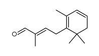 2-methyl-4-(2,6,6-trimethyl-cyclohexa-1,3-dienyl)-crotonaldehyde结构式