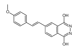 6-[2-(4-methoxyphenyl)ethenyl]-2,3-dihydrophthalazine-1,4-dione结构式
