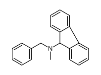 N-benzyl-N-methyl-9H-fluoren-9-amine结构式