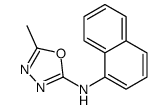 5-methyl-N-naphthalen-1-yl-1,3,4-oxadiazol-2-amine Structure