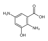 2,5-Diamino-3-hydroxybenzoic acid Structure