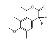 ethyl 2,2-difluoro-2-(4-methoxy-3,5-dimethylphenyl)acetate结构式