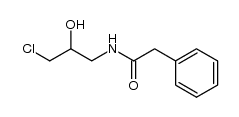 N-(3-chloro-2-hydroxypropyl)-2-phenylacetamide结构式