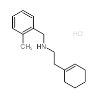 2-(1-Cyclohexen-1-yl)-N-(2-methylbenzyl)-1-ethanamine hydrochloride结构式