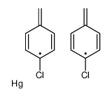 bis[(4-chlorophenyl)methyl]mercury Structure