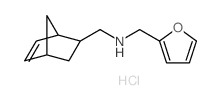 Bicyclo[2.2.1]hept-5-en-2-ylmethyl-furan-2-ylmethyl-amine hydrochloride结构式