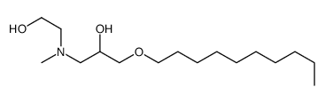 1-decoxy-3-[2-hydroxyethyl(methyl)amino]propan-2-ol结构式