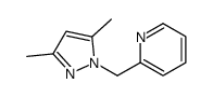 2-[(3,5-dimethylpyrazol-1-yl)methyl]pyridine Structure