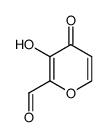 3-hydroxy-4H-pyran-4-one-2-carboxaldehyde结构式