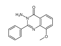 4(3H)-Quinazolinone,3-amino-8-methoxy-2-phenyl- Structure