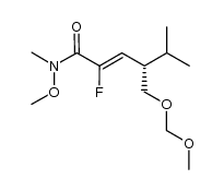 (S,Z)-2-fluoro-N-methoxy-4-((methoxymethoxy)methyl)-N,5-dimethylhex-2-enamide Structure