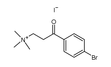 p-Brom-3-dimethylamino-propiophenon-methoiodid Structure