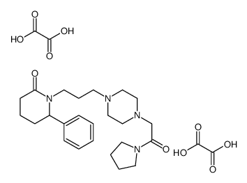 oxalic acid,1-[3-[4-(2-oxo-2-pyrrolidin-1-ylethyl)piperazin-1-yl]propyl]-6-phenylpiperidin-2-one Structure