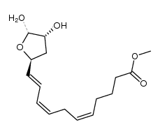(5Z,8Z,10E)-methyl 11-((2S,4R)-4,5-dihydroxytetrahydrofuran-2-yl)undeca-5,8,10-trienoate Structure
