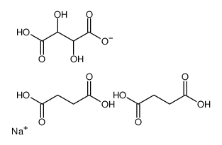 2,3-bis(1,2-dicarboxyethoxy)butanedioic acid结构式