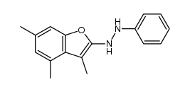 N-phenyl-N'-[2-(3,4,6-trimethylbenzofuranyl)]hydrazine结构式