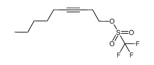 non-3-yn-1-yl trifluoromethanesulfonate结构式