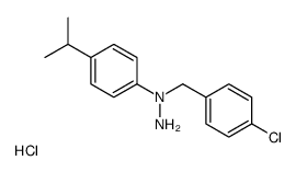 1-(4-CHLOROBENZYL)-1-[4-(ISOPROPYL)PHENYL]HYDRAZINE, HYDROCHLORIDE structure