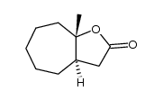 (+/-)-trans-octahydro-8a-methyl-2H-cyclohepta[b]furan-2-one Structure