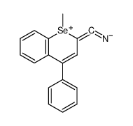 2-cyano-1-methyl-4-phenyl-1-selenanaphthalene Structure