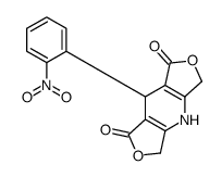 8-(2-nitrophenyl)-3,4,5,8-tetrahydrodifuro[3,4-b:3',4'-f]pyridine-1,7-dione Structure