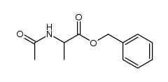 DL-N-acetylamino alanine benzyl ester Structure