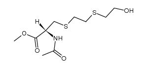 2-[2-S-(N-acetylcysteinyl)ethylthio]ethanol methyl ester结构式