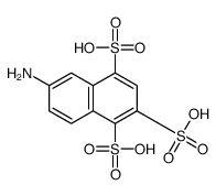 6-aminonaphthalene-1,2,4-trisulfonic acid结构式
