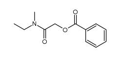2-(ethyl(methyl)amino)-2-oxoethyl benzoate Structure
