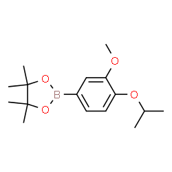 4-Isopropoxy-3-methoxyphenylboronic acid, pinacol ester structure