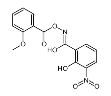 [(2-hydroxy-3-nitrobenzoyl)amino] 2-methoxybenzoate Structure