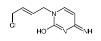 4-amino-1-[(E)-4-chlorobut-2-enyl]pyrimidin-2-one结构式