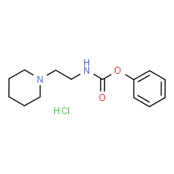PHENYL N-(2-PIPERIDINOETHYL)CARBAMATE HYDROCHLORIDE结构式