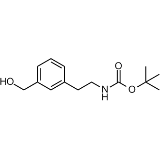 tert-butyl 3-(hydroxyMethyl)phenethylcarbamate Structure