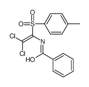 N-[2,2-dichloro-1-(4-methylphenyl)sulfonylethenyl]benzamide结构式