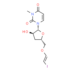 3-methyl-5-(2-iodovinyl)-2'-deoxyuridine Structure