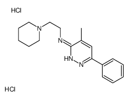 4-methyl-6-phenyl-N-(2-piperidin-1-ylethyl)pyridazin-3-amine,dihydrochloride Structure