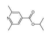 2,6-dimethyl-isonicotinic acid isopropyl ester Structure