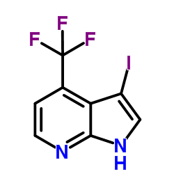 3-Iodo-4-(trifluoromethyl)-7-azaindole结构式